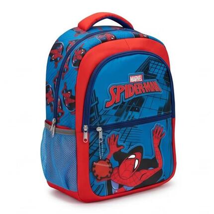 Sac à dos Spiderman adulte en cuir végan avec bretelles réglables, noir