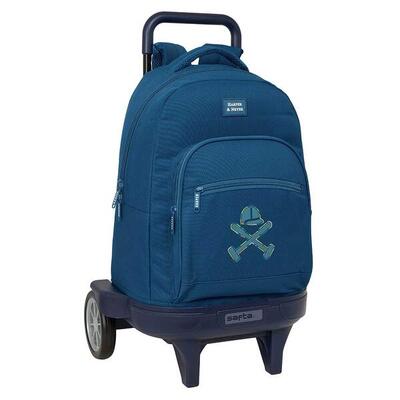 Zaino per laptop da adulto Harper & Neyer con porta USB e tasca frontale nero.