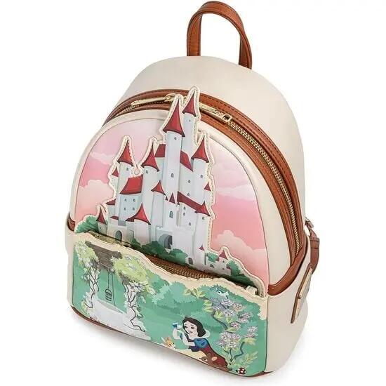 Zaino da adulto con motivo Castello di Biancaneve e cerniera multicolore, 26 cm 3/3