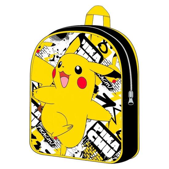Mochila Infantil Pokémon Pikachu Holiday con Cremallera Amarilla y Rosa