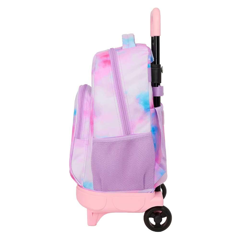 Zaino per bambini K-Pop Demon Hunters con ruote e tasca frontale - Rosa 3/3