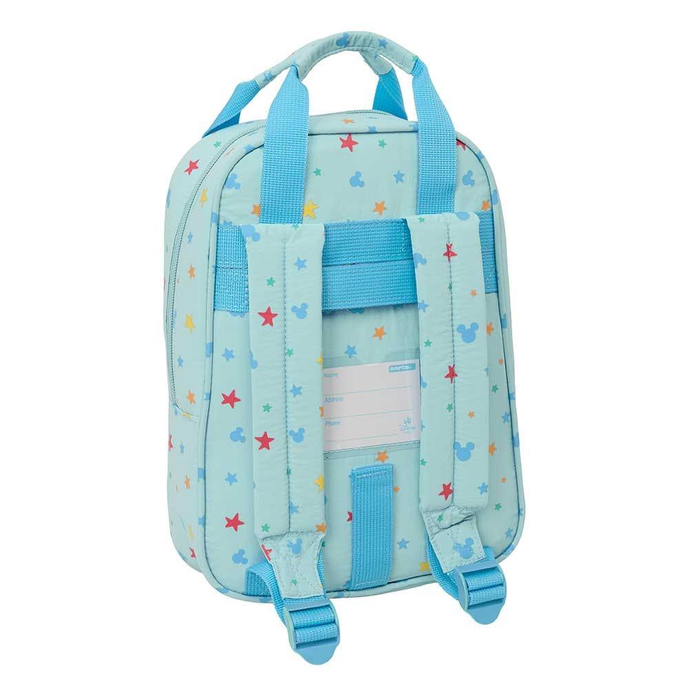 Mochila infantil Mickey Mouse com bolso frontal e alças ajustáveis ​​- Azul 2/3