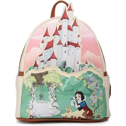 Sac à dos Minnie Mouse pour adulte avec poche avant, en cuir végétalien, rose