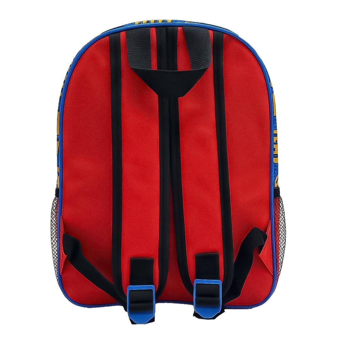 Mochila escolar infantil 3D dos Vingadores em poliéster com alças ajustáveis 2/6