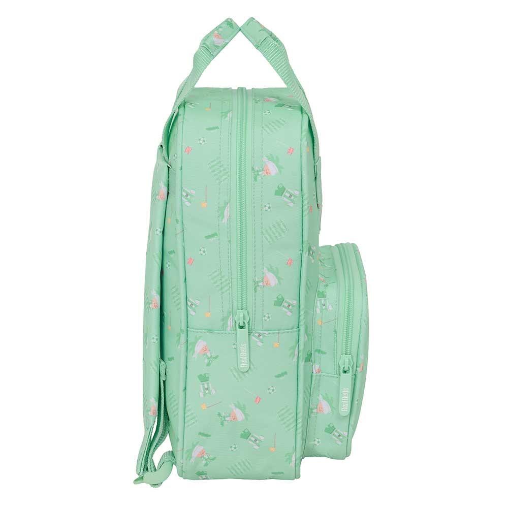 Mochila infantil Real Betis Balompié com bolso frontal verde menta. 3/3