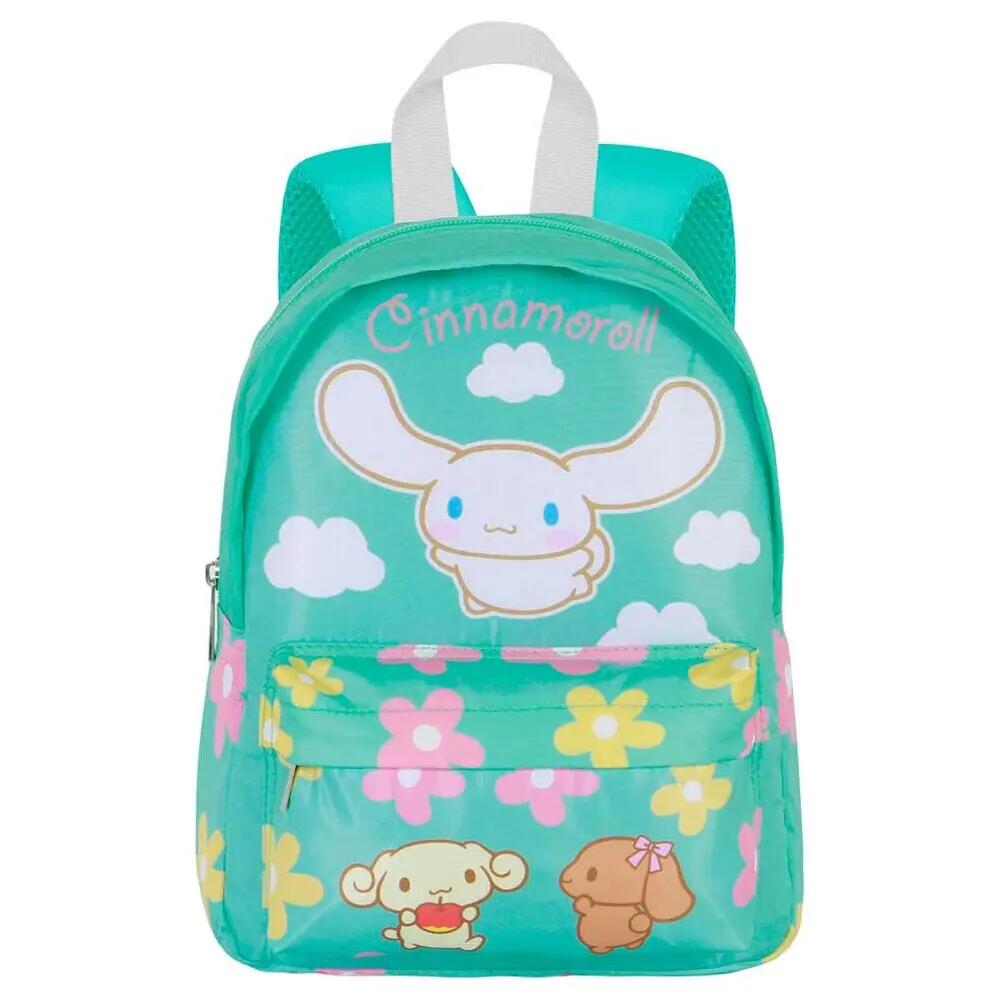 Zaino per bambini Cinnamoroll da 27 cm con tasca frontale e cerniera verde menta 4/4