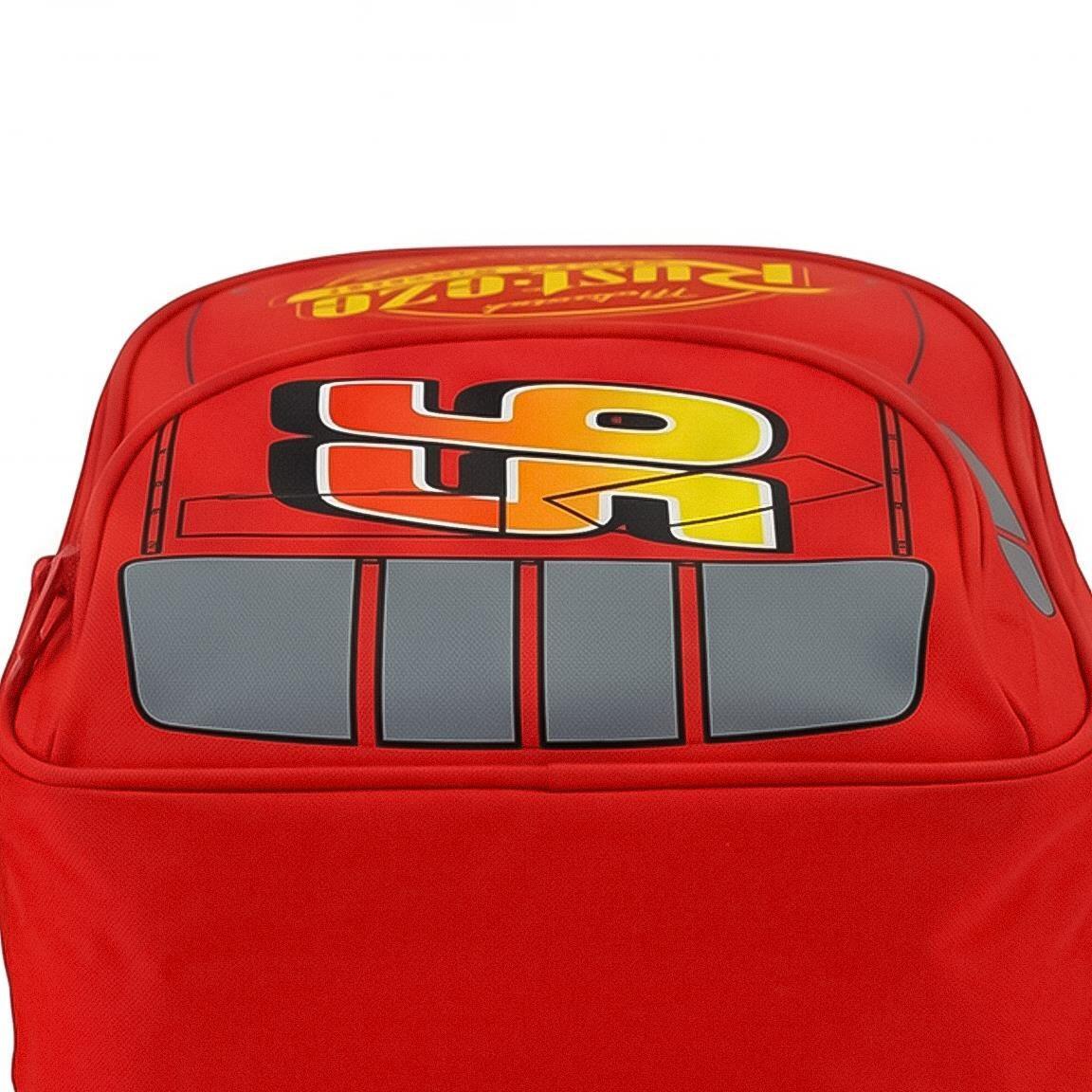 Sac à dos scolaire pour enfants Cars en polyester avec fermeture éclair et 5/6