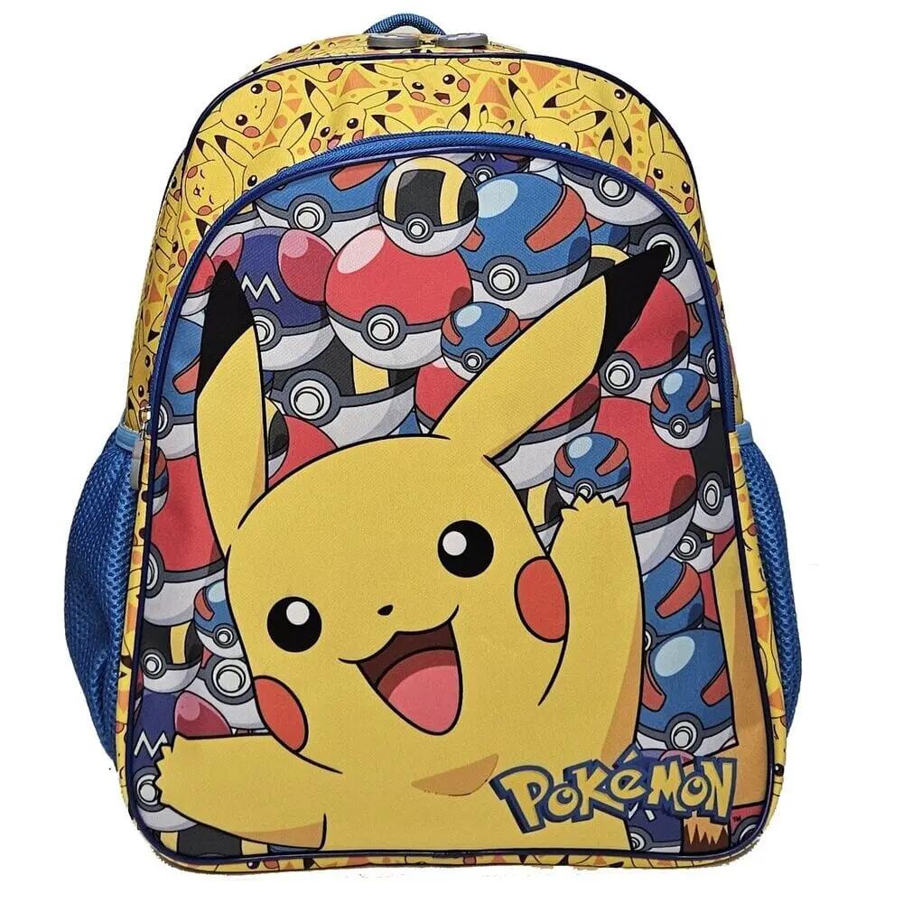 Mochila Escolar Infantil Pokémon 40cm com Bolso Frontal Amarela 2/2