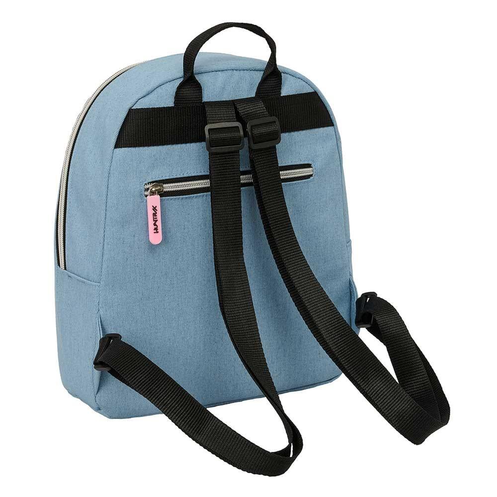 Mochila infantil mini K-Pop Demon Hunters Huntr/X com bolso frontal - Azul 2/4