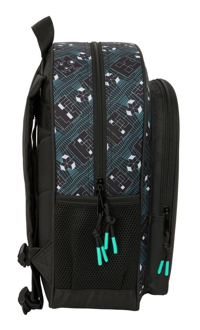 Sac à dos scolaire Minecraft pour enfants, adaptable à une valise à roulettes 3/3