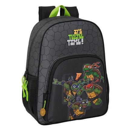 Sac à dos pour bébé Tortues Ninja, adaptable à une poussette, noir et vert
