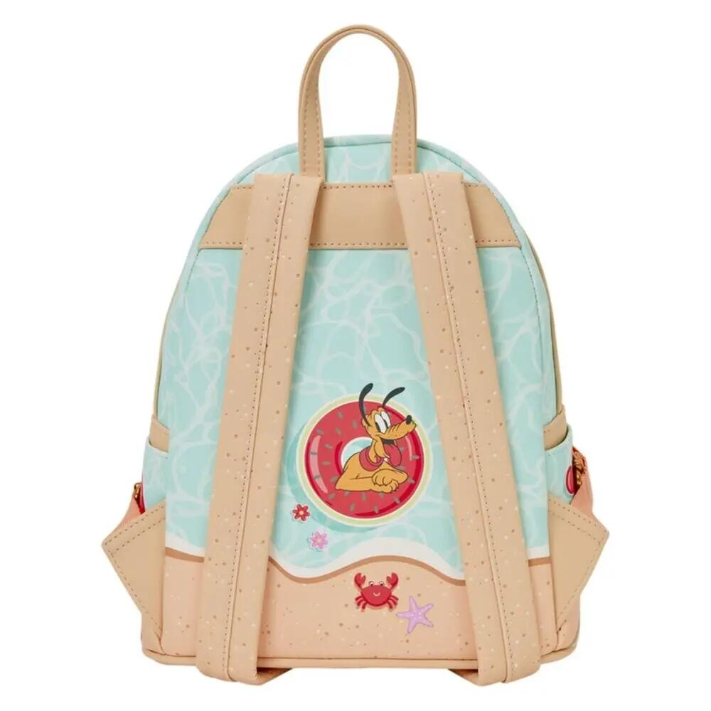 Zaino da spiaggia per adulti di Topolino e Minnie, 26 cm, con cerniera, colore 2/4