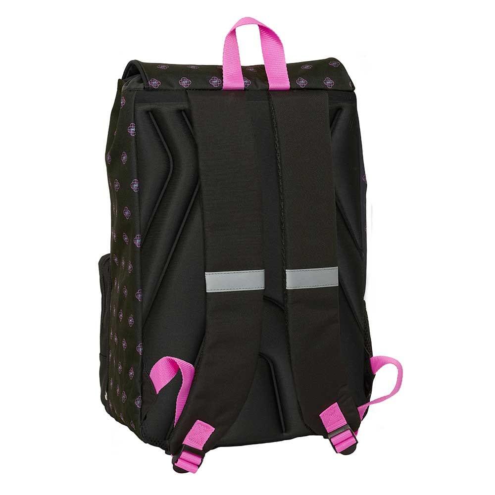 Sac à dos scolaire extensible pour enfants K-Pop Demon Hunters avec poche, noir 2/3
