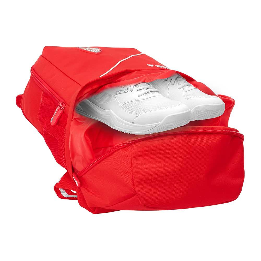 Mochila infantil Sevilla FC com porta-garrafa e zíper vermelho. 4/5