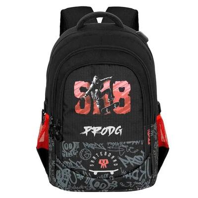 Zaino da corsa per bambini Sk8 Pro DG da 46 cm con tasche laterali colore nero.