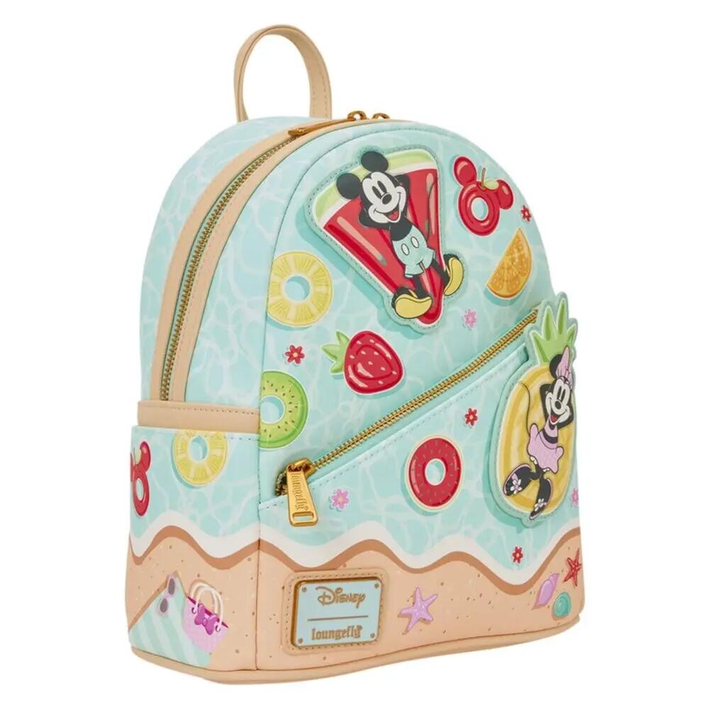 Zaino da spiaggia per adulti di Topolino e Minnie, 26 cm, con cerniera, colore 4/4