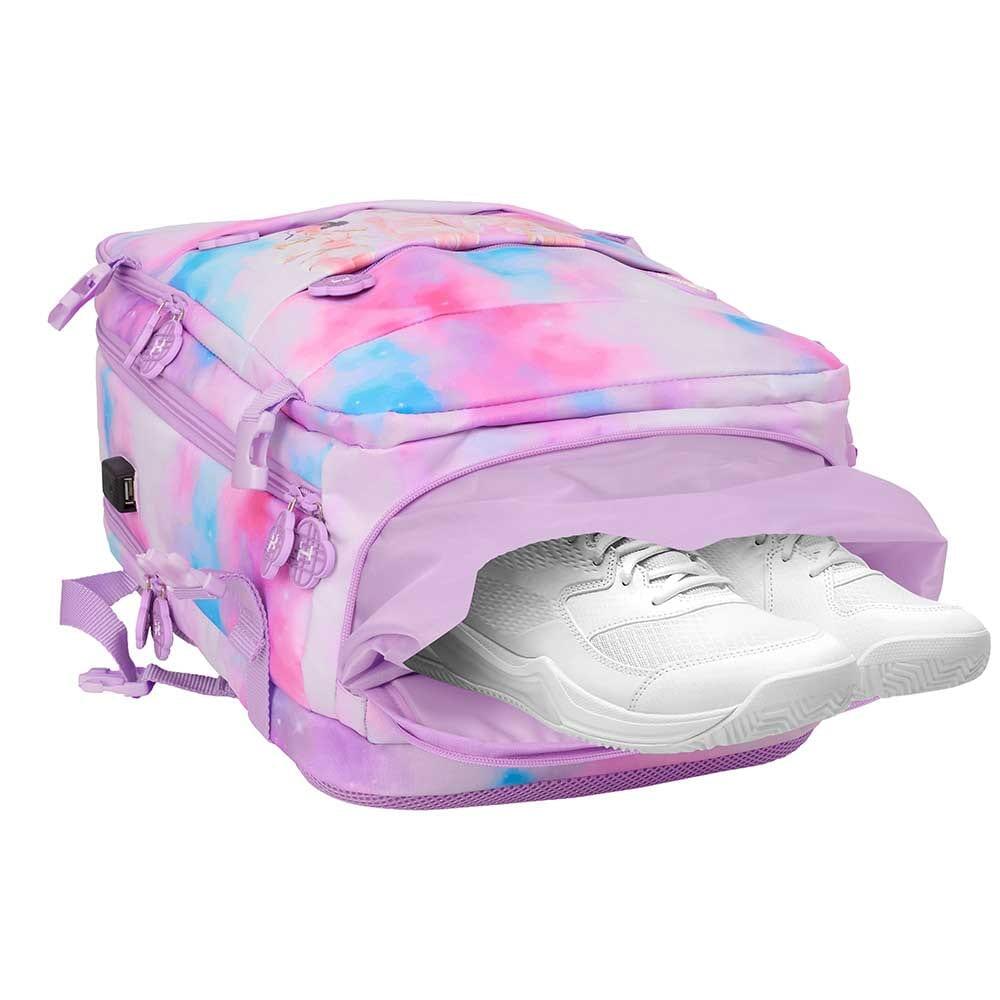 Mochila de viagem K-Pop Demon Hunters para laptop de 15,6", roxa 6/7