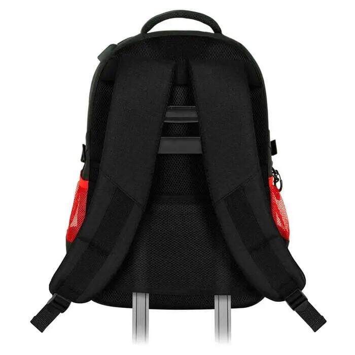 Mochila infantil Sk8 Pro DG para corrida, 46 cm, com bolsos laterais, preta. 4/4