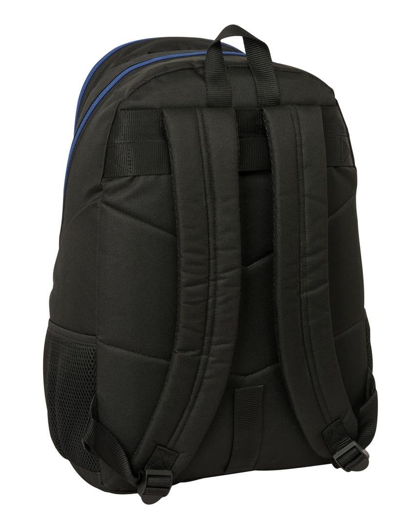 Mochila escolar infantil Brainrot adaptável a carrinho com porta-garrafas, azul. 2/3