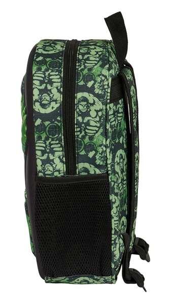 Mochila escolar infantil Hulk 3D com porta-garrafa e alças acolchoadas. 4/5