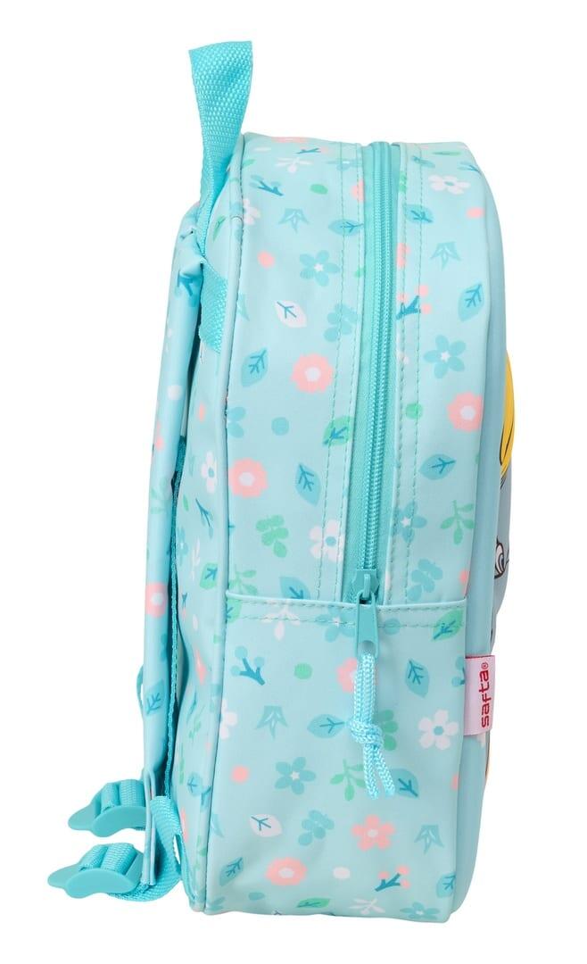 Mochila infantil Dumbo 3D com zíper e alça de mão, azul turquesa 3/3