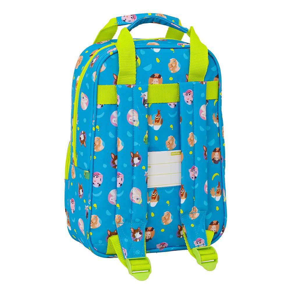 Sac à dos enfant Zenon's Farm avec poche avant et bretelles réglables - Bleu 2/3