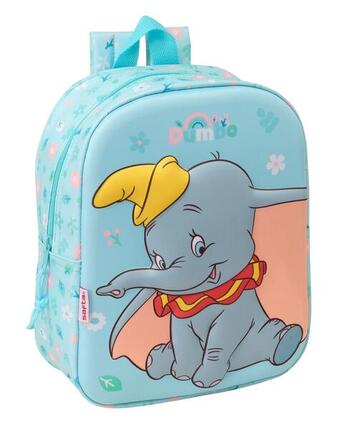 Sac à dos Dumbo 3D pour enfants avec porte-bouteille et bretelles rembourrées