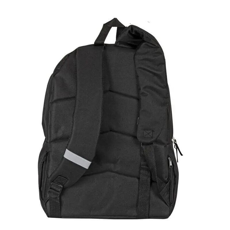 Mochila Escolar Adultos de Cuadros 42 cm con Bolsillo Frontal Azul 4/4