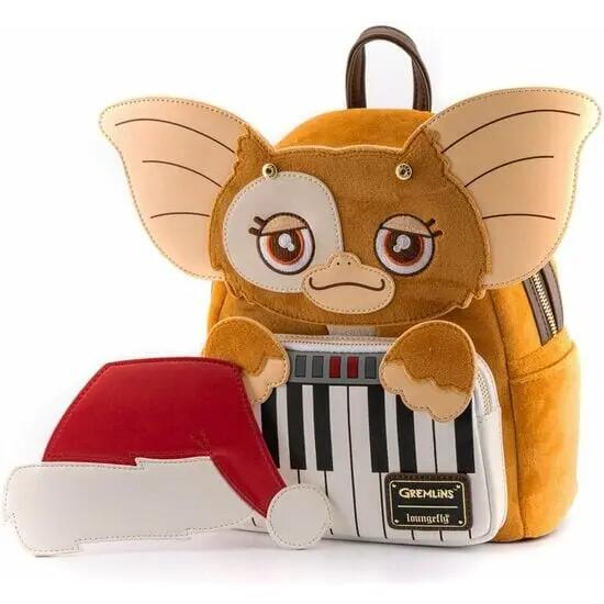 Mochila infantil de Natal Gremlins Gizmo com zíper e bolso frontal 3/6
