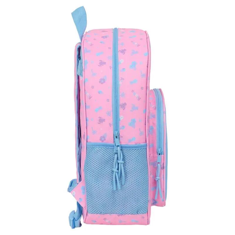 Zaino scolastico per bambini Stitch, 42 cm, adattabile al trolley con tasca 3/3