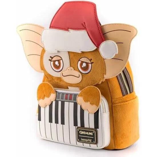 Mochila infantil de Natal Gremlins Gizmo com zíper e bolso frontal 2/6