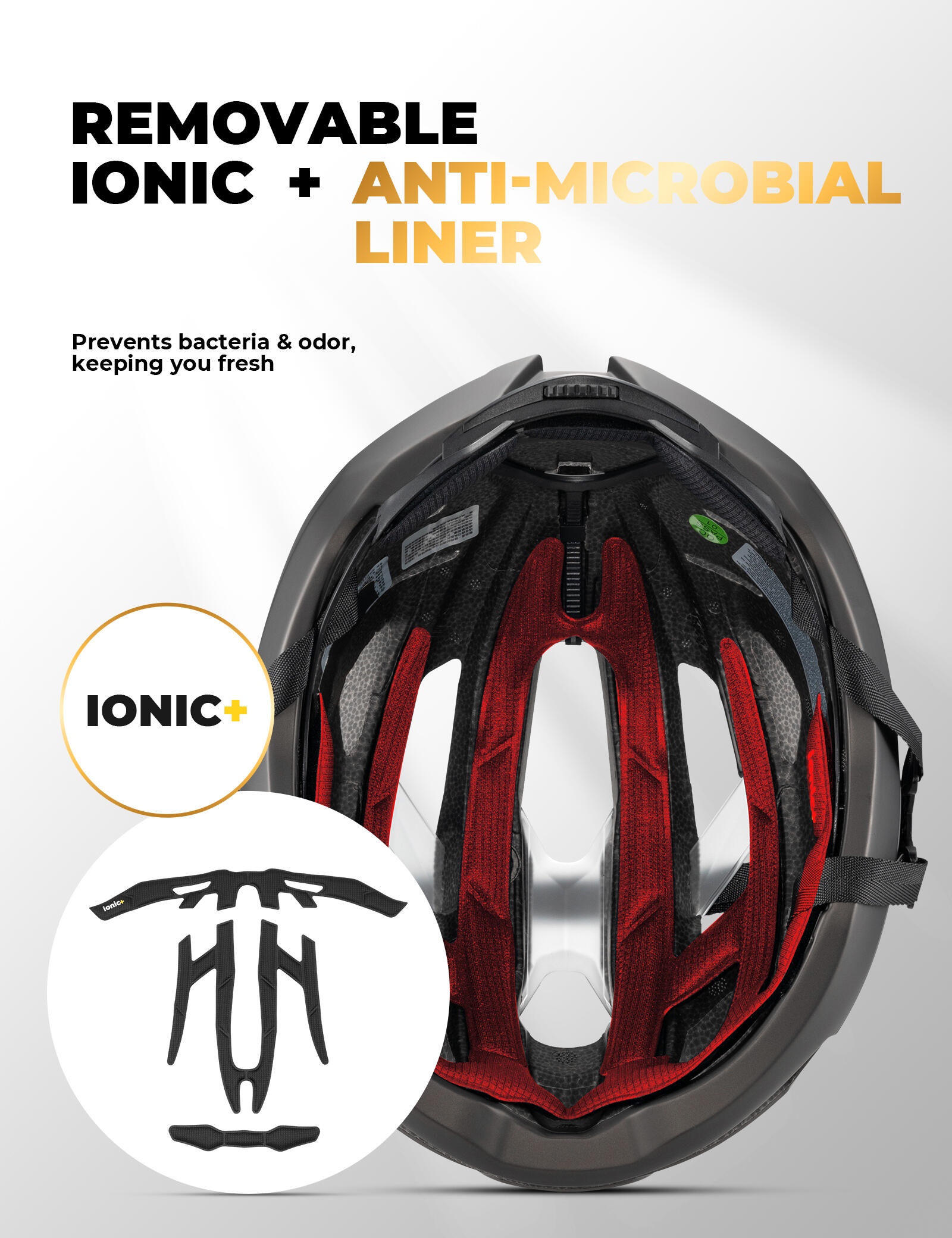 ROCKBROS Leichter Belüfteter Fahrradhelm 3/7
