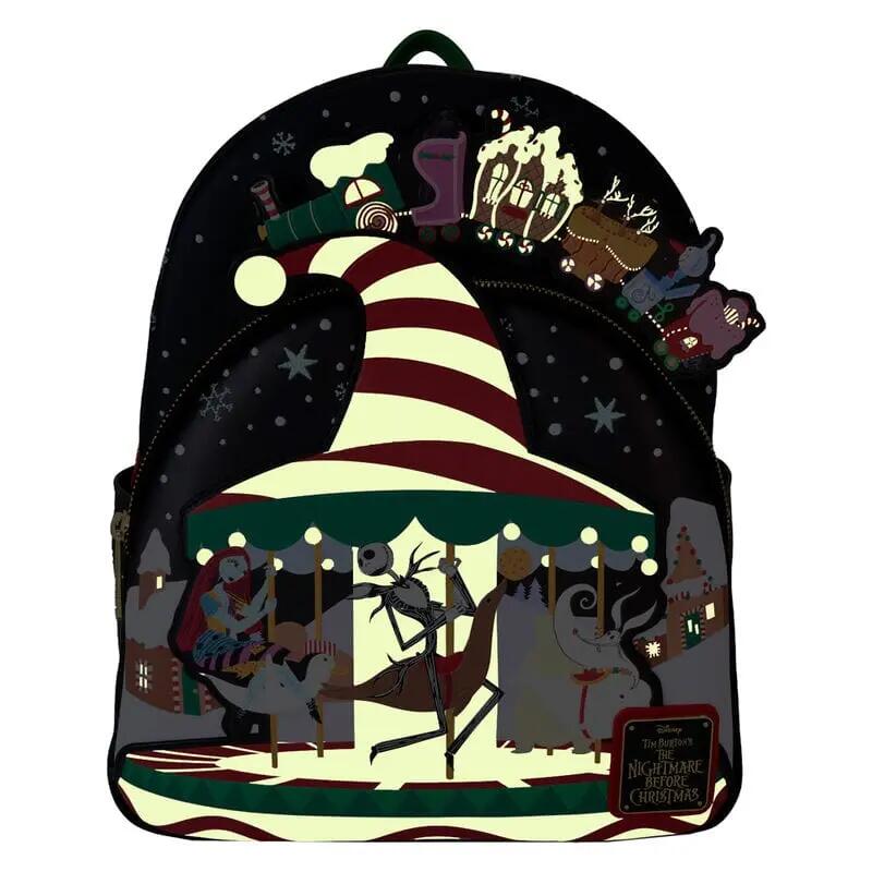 Zaino per adulti Nightmare Before Christmas Viaggio a Christmas Town Nero 3/4