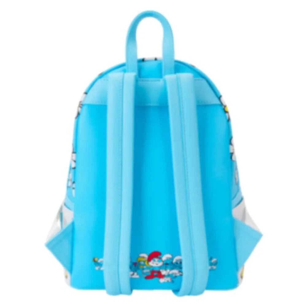 Zainetto per bambini dei Puffi con spallacci regolabili, blu e bianco 2/4