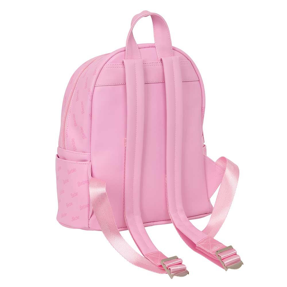 Mochila infantil Barbie Mini com bolso frontal e alças ajustáveis, rosa. 2/3