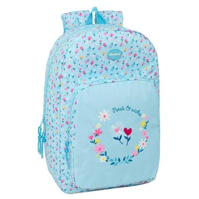 Zaino per laptop Blackfit8 Petals da 141 pollici con tasca frontale - Blu