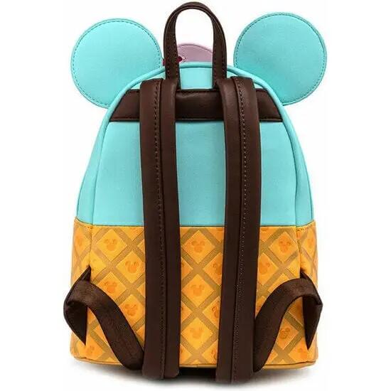 Mochila Mickey e Minnie para Adultos com Bolso Frontal, 25 cm, Multicolorida 2/3