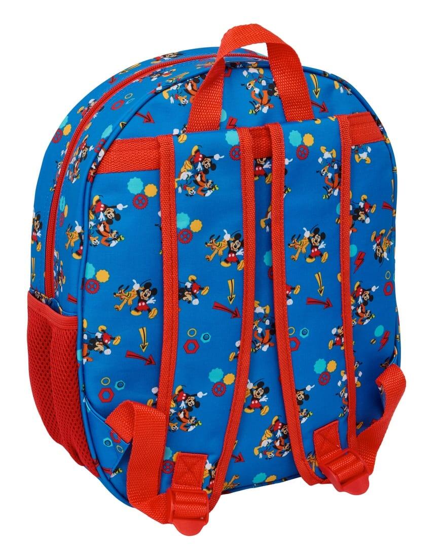 Mochila infantil 3D do Mickey Mouse com porta-garrafa e alças acolchoadas - Azul 2/3