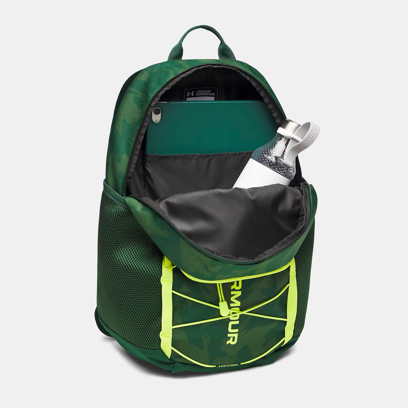 Ua Hustle Sport 6.0 Rucksack Under Armour Waldgrün Und Limette 26l 4/5