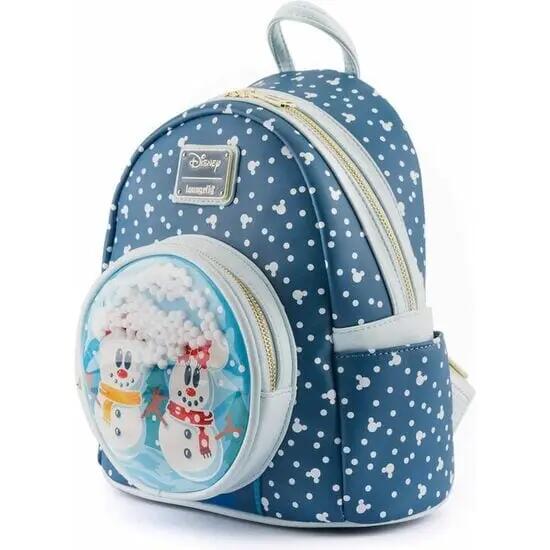 Zaino per bambini Topolino e Minnie con pupazzo di neve e tasca frontale, 26 cm 2/5