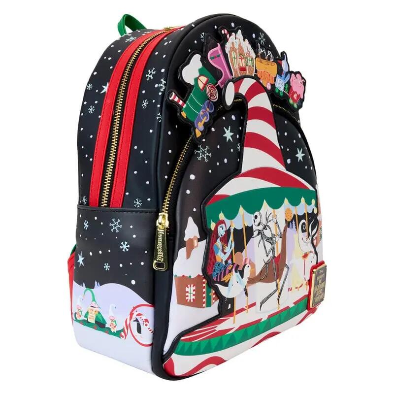 Zaino per adulti Nightmare Before Christmas Viaggio a Christmas Town Nero 4/4