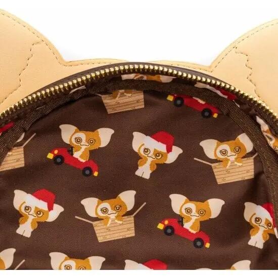 Mochila infantil de Natal Gremlins Gizmo com zíper e bolso frontal 6/6
