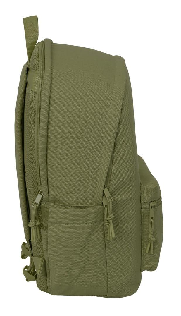 Mochila para laptop adulto de 15,6" com USB e bolso frontal - Verde 4/6