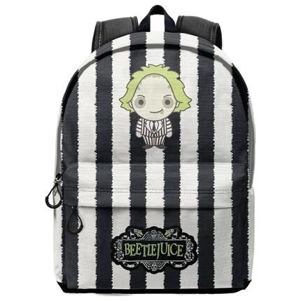 Sac à dos scolaire Beetlejuice pour adultes avec poche avant, 44 cm, noir et