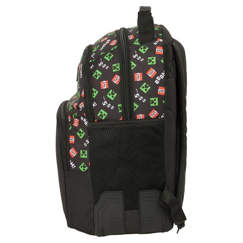 Mochila escolar infantil Minecraft adaptável a carrinhos com bolso frontal 3/3