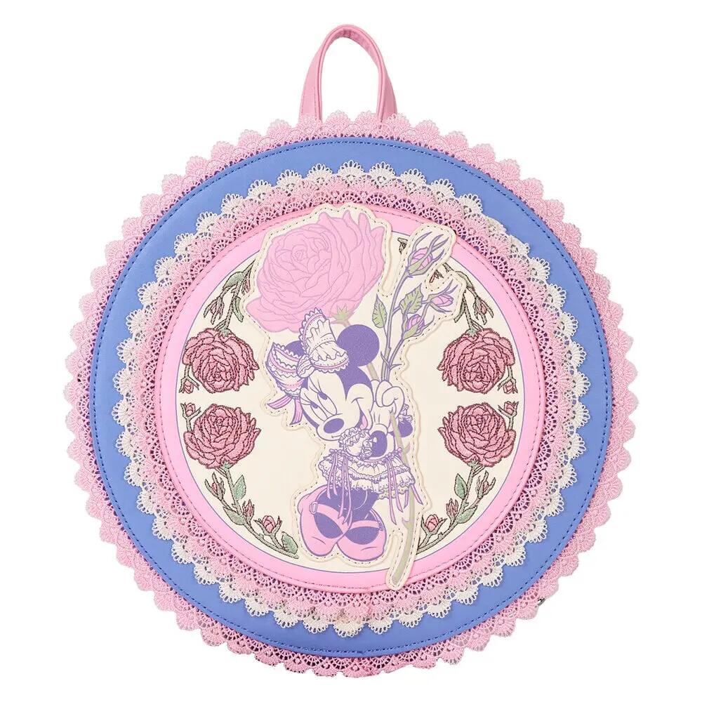 Zaino per bambini di Minnie Mouse in similpelle con motivo floreale e spallacci 3/3
