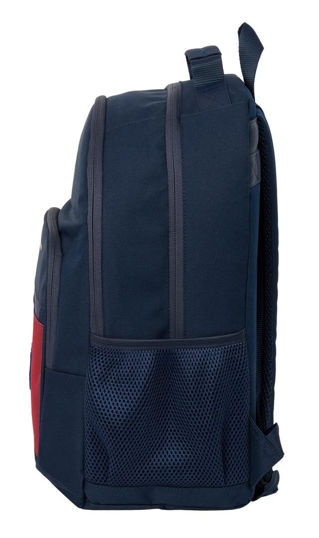 Mochila Escolar Infantil FC Barcelona con Bolsillo Frontal y Portabotellas Azul 3/3