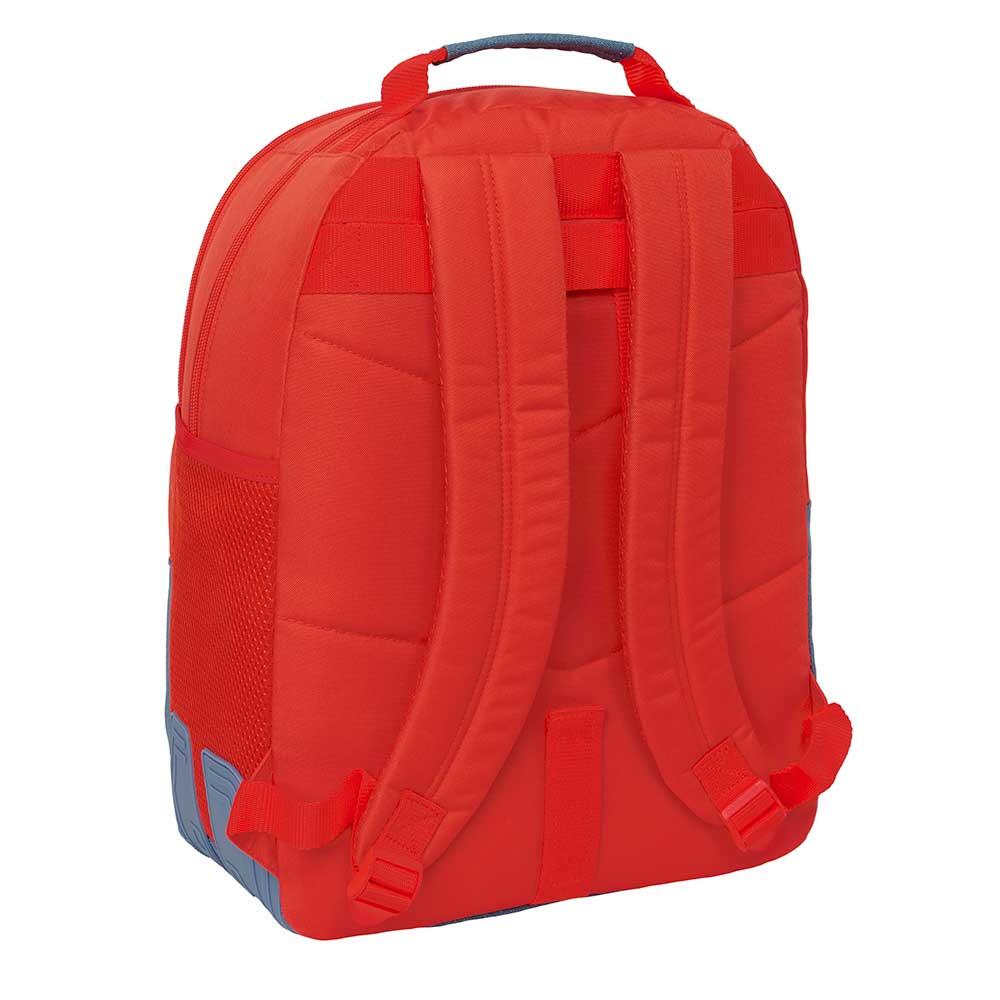 Mochila escolar dupla Super Mario para crianças com porta-garrafa (vermelha e 2/3