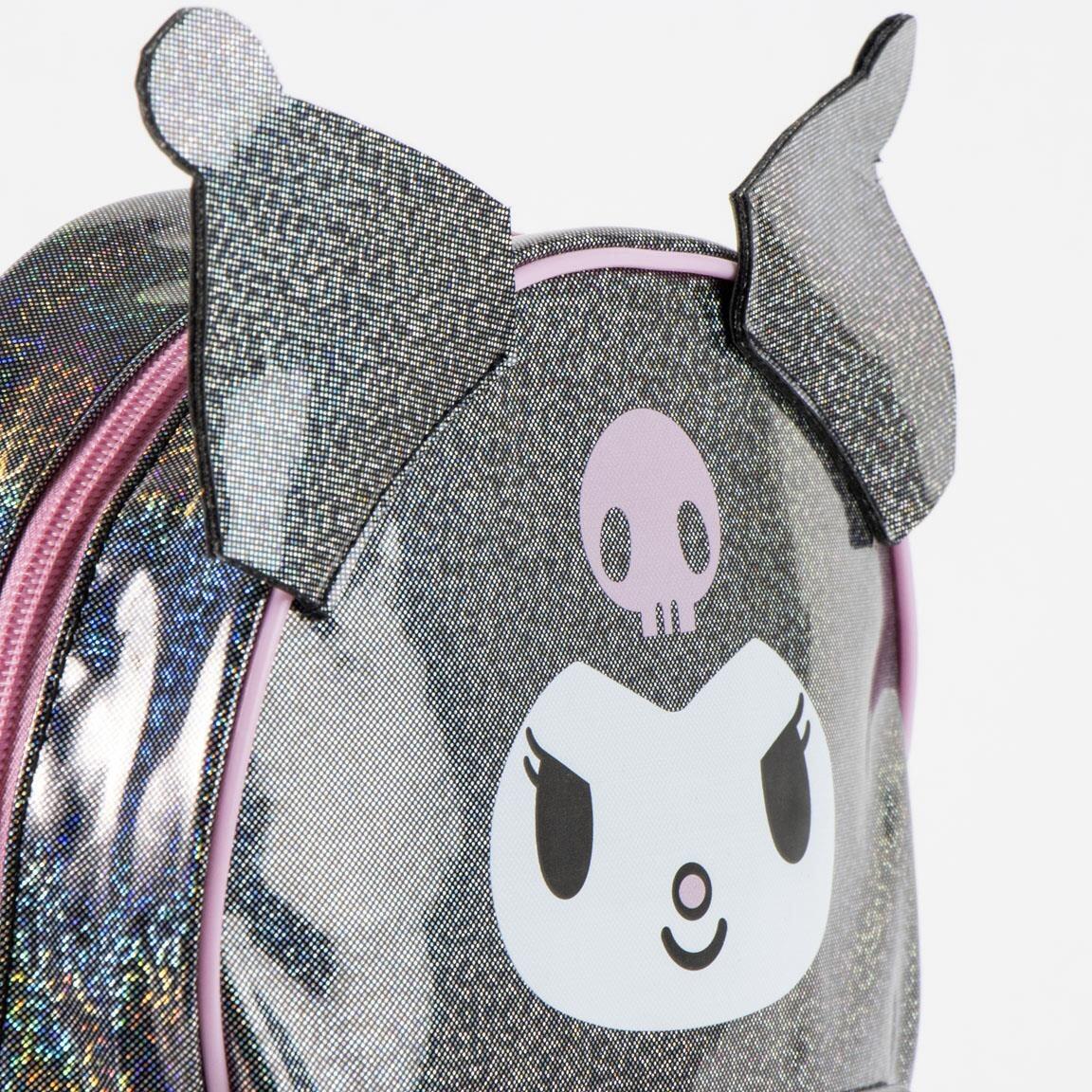 Zaino per bambini Hello Kitty Kuromi in PU con tasca frontale, nero 5/6