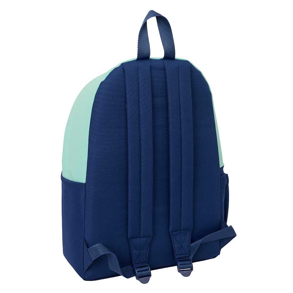 Mochila para laptop Mr. Wonderful de 14,1 polegadas com bolso frontal, azul e 2/4